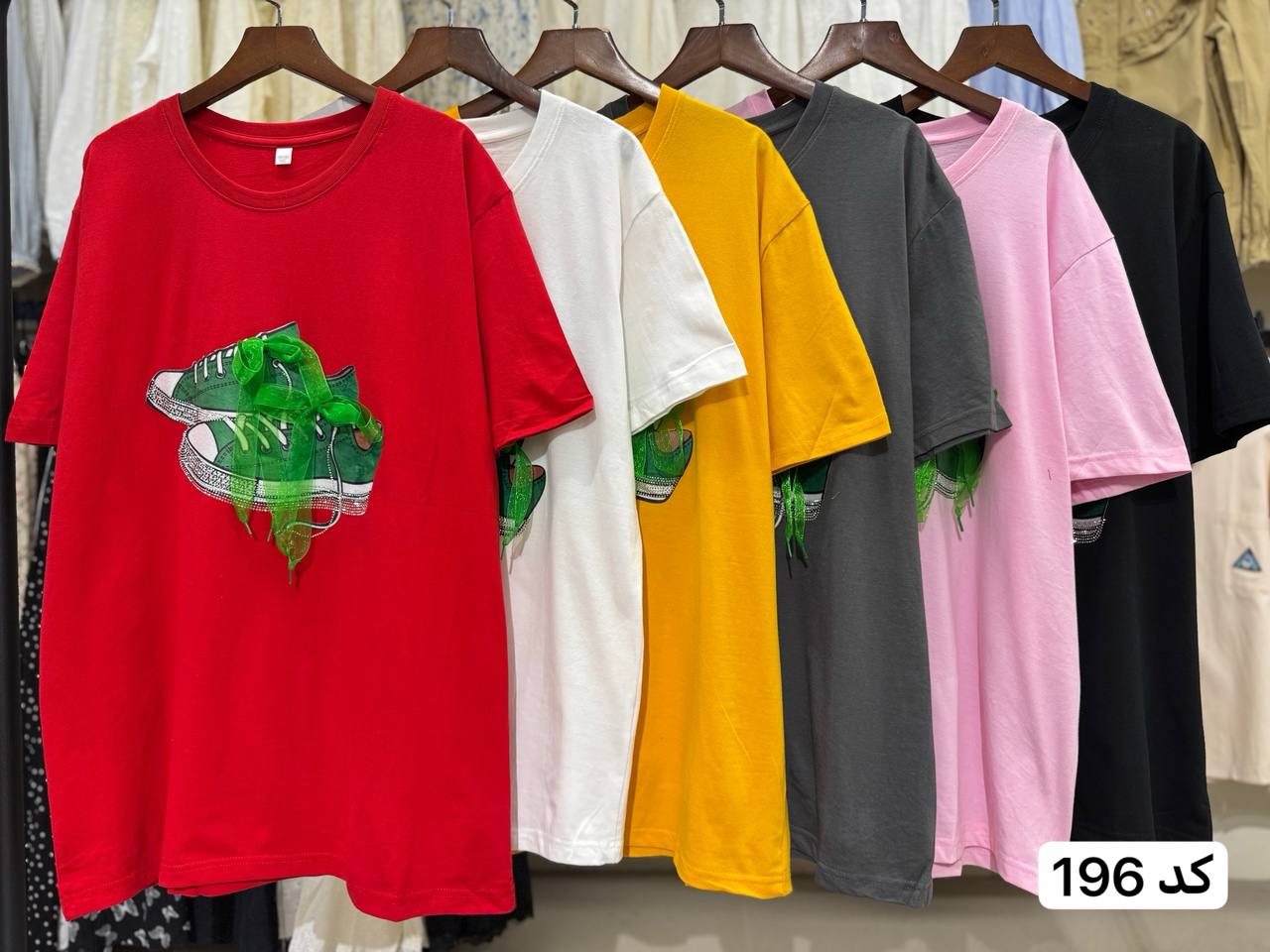 تیشرت کار شده لانگ زنانه کد 196