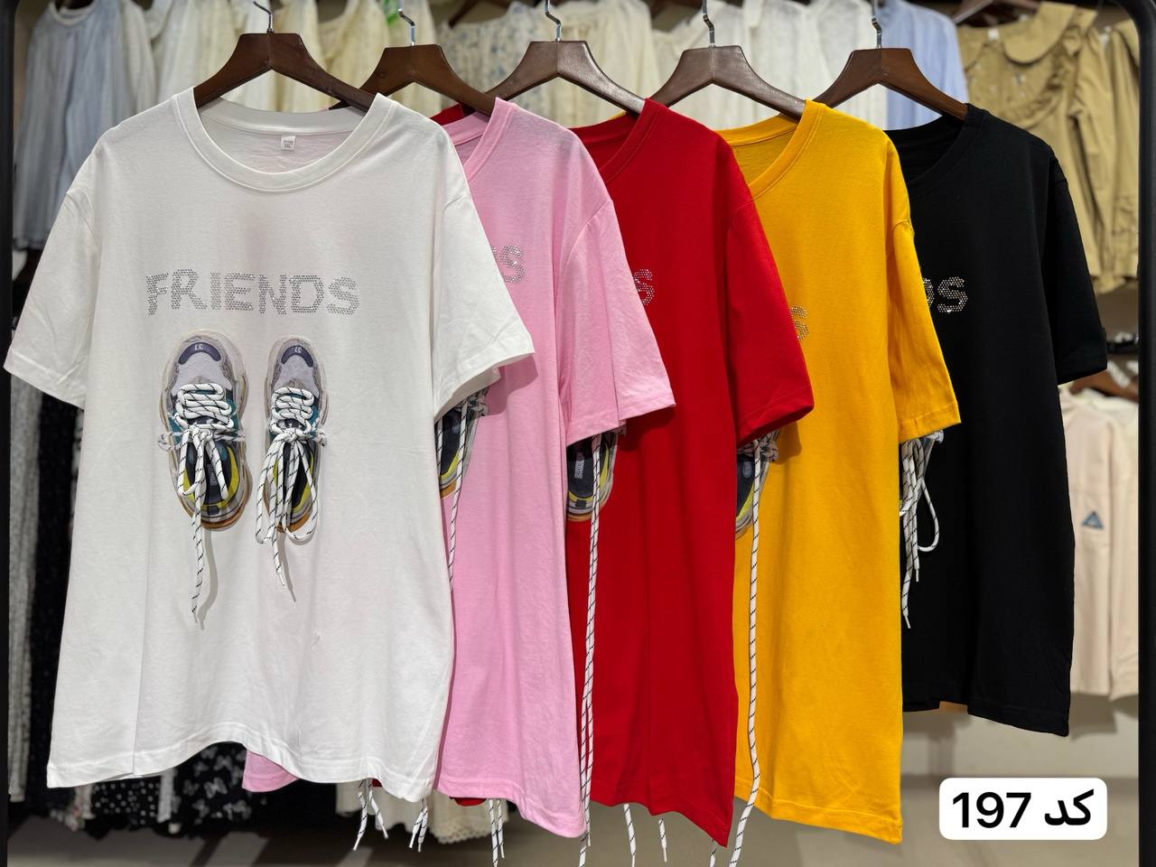 تیشرت کار شده لانگ زنانه کد 197