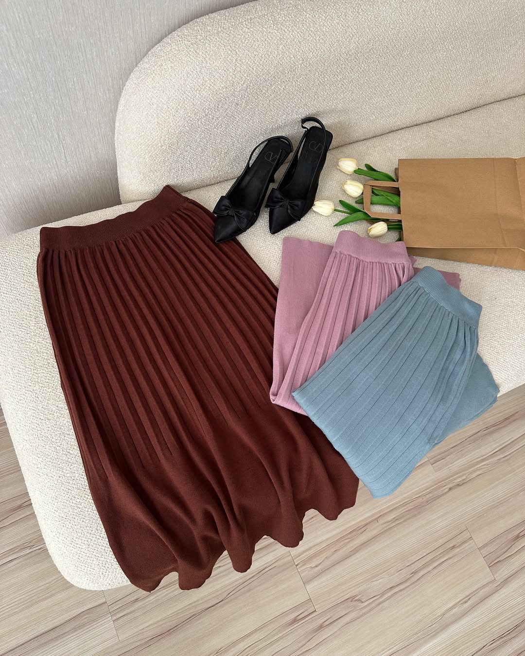 دامن بافت مجلسی زنانه کد 733