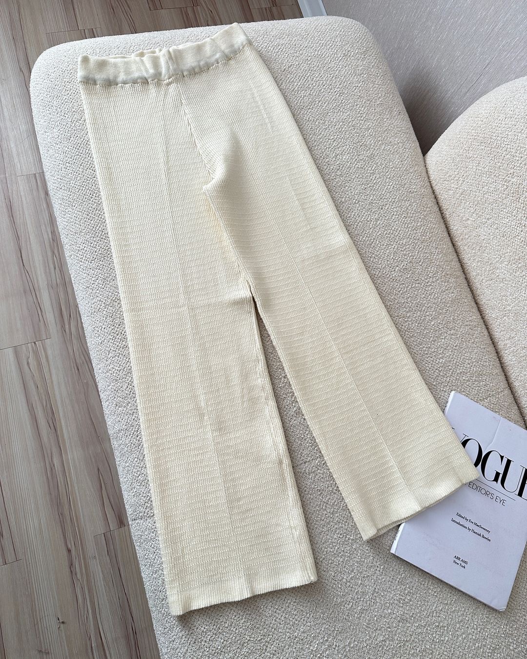 شلوار بافت واید لگ زنانه کد 673