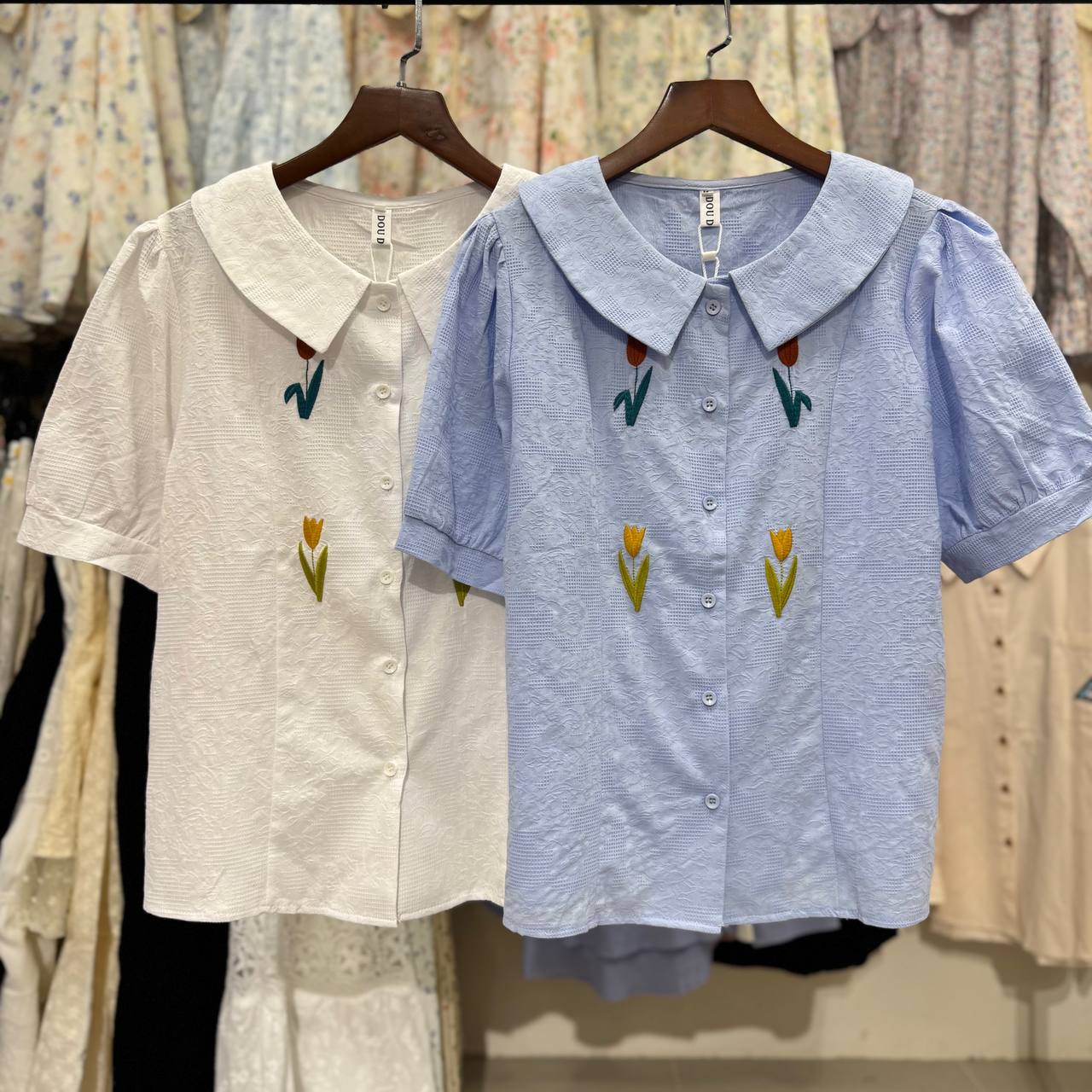 بلوز نخی گلدوزی زنانه کد 1099