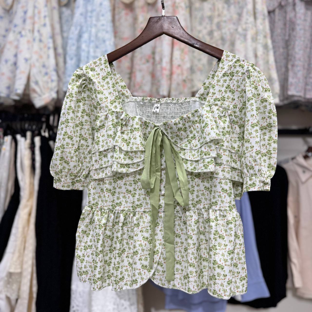 بلوز گل دار زنانه کد 1077