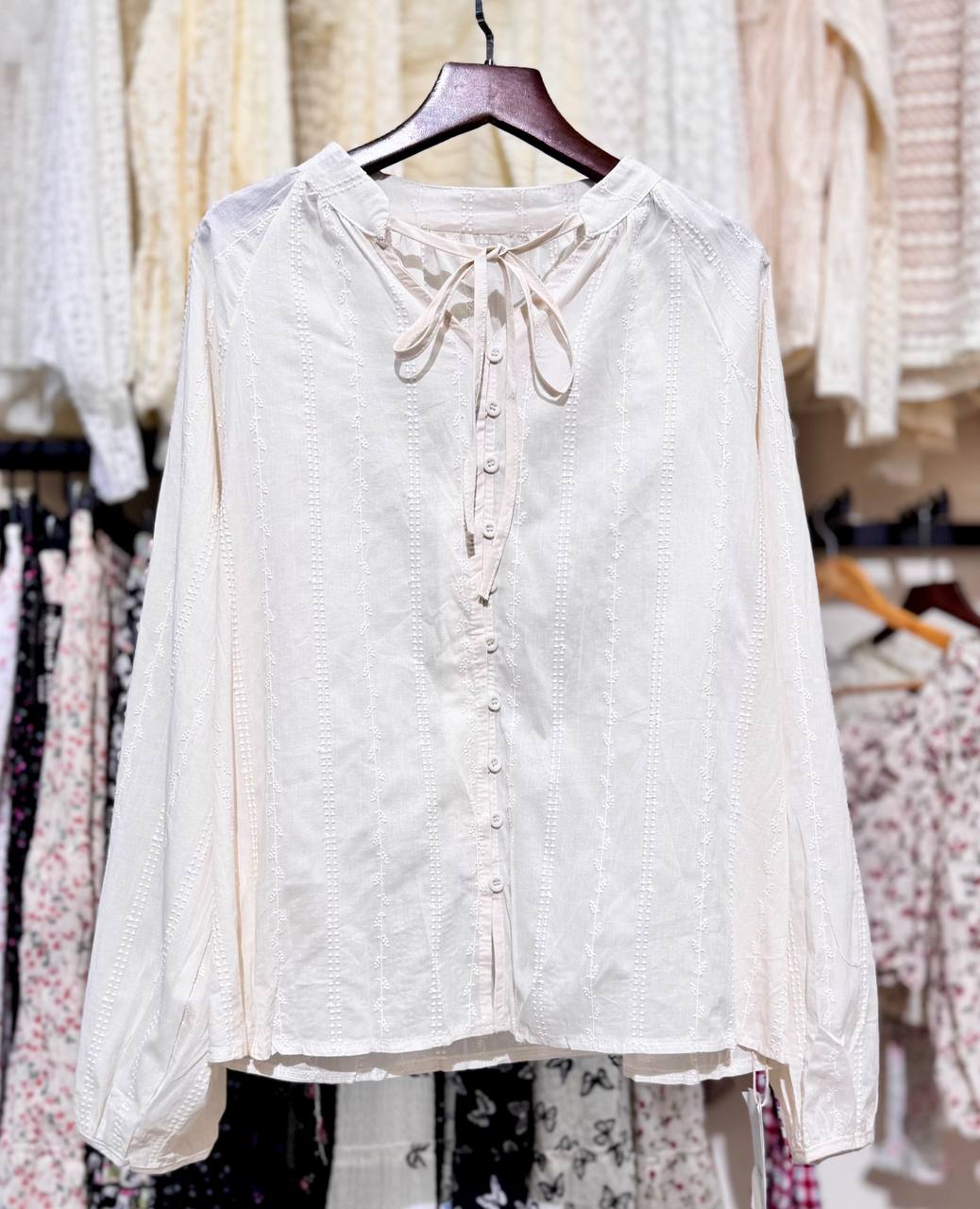 شومیز حریر خامه دوزی زنانه کد 1284