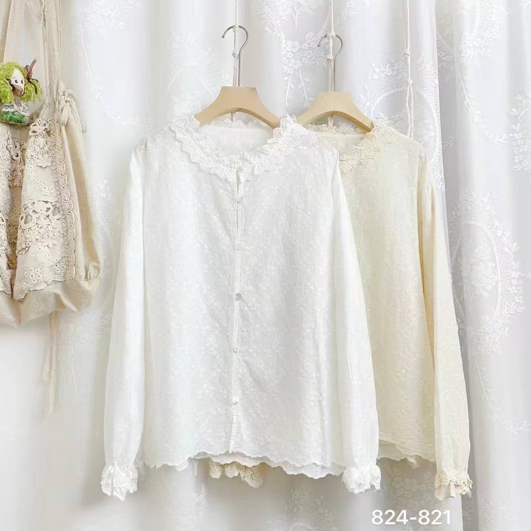 شومیز خامه دوزی کره زنانه کد 1084