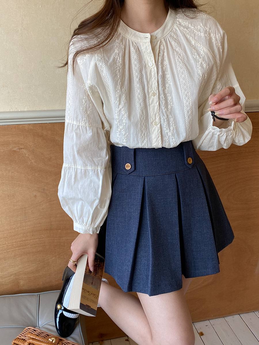 شومیز نخ خامه دوزی زنانه کد 1383