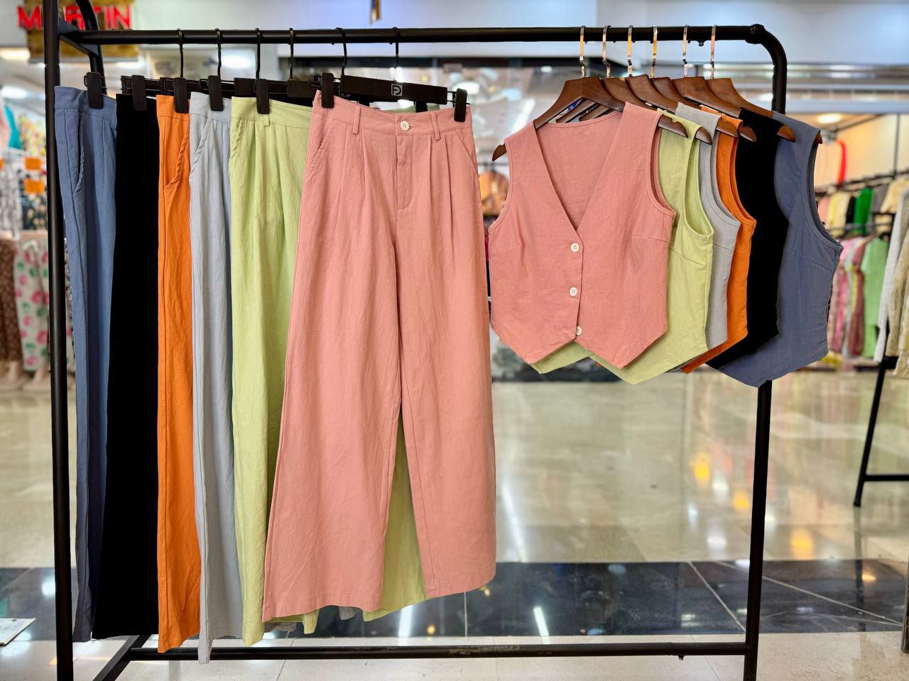 ست وست و شلوار ساده زنانه کد 1017