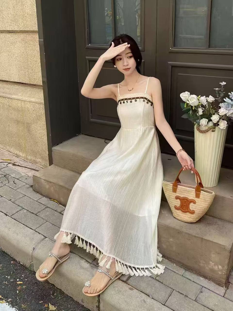 پیراهن بلند مجلسی زنانه کد 1338