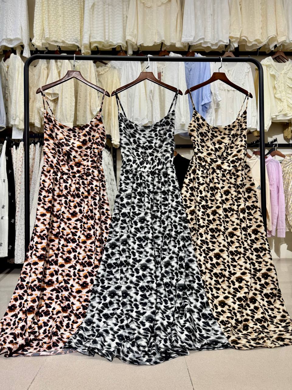 پیراهن بلند پلنگی زنانه کد 1408