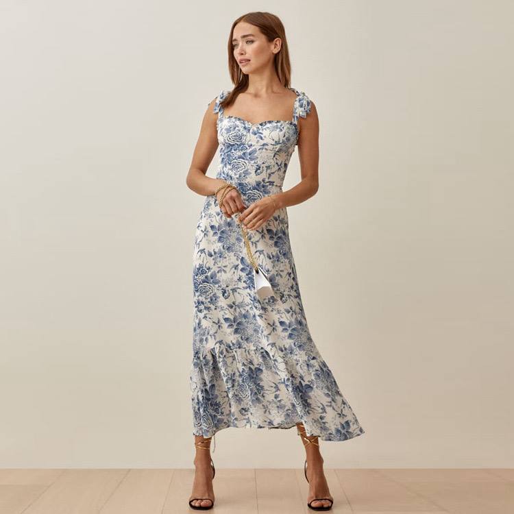 پیراهن بلند گلدار زنانه کد 1363