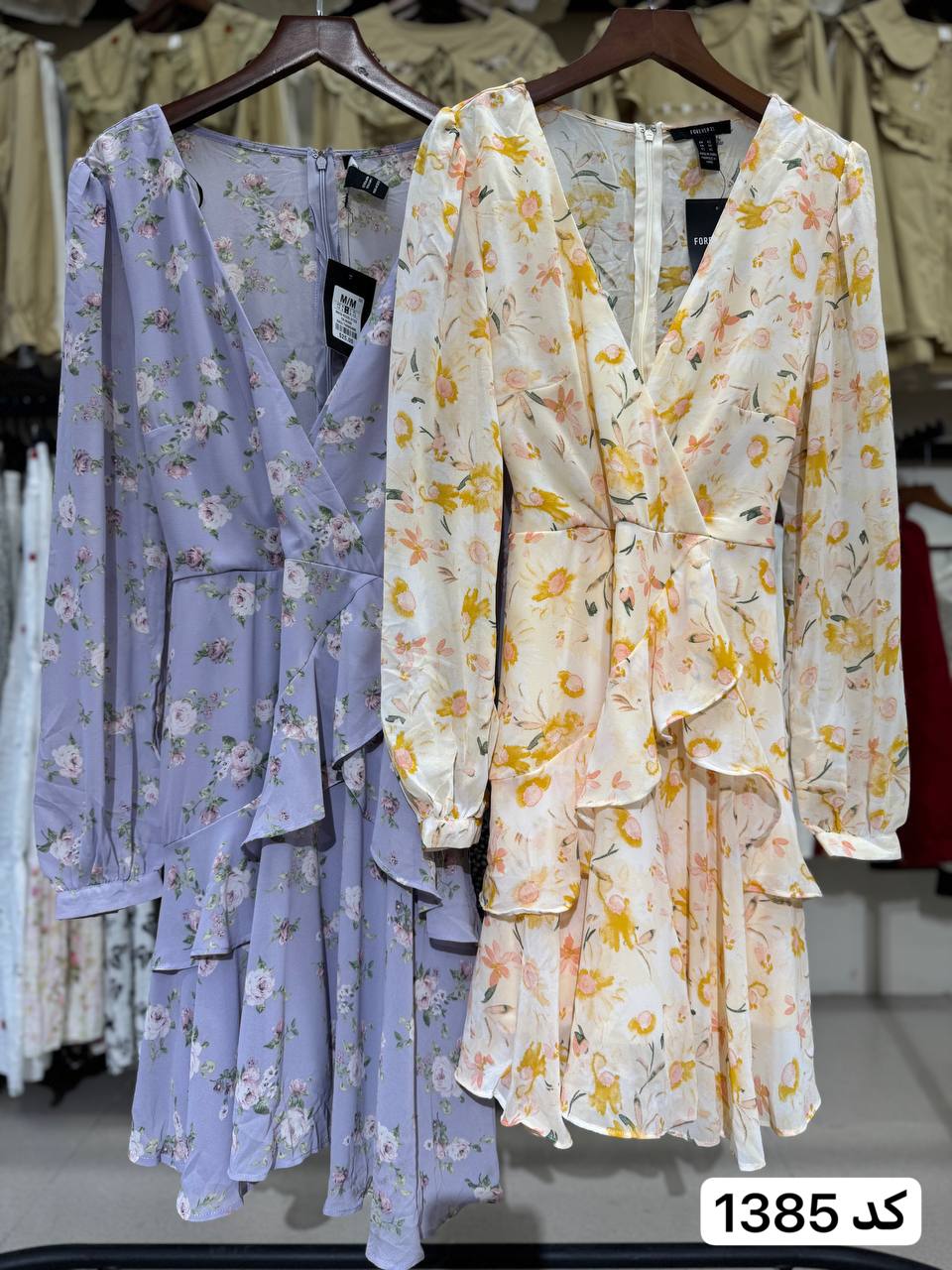 پیراهن حریر بلند گلدار زنانه کد 1385